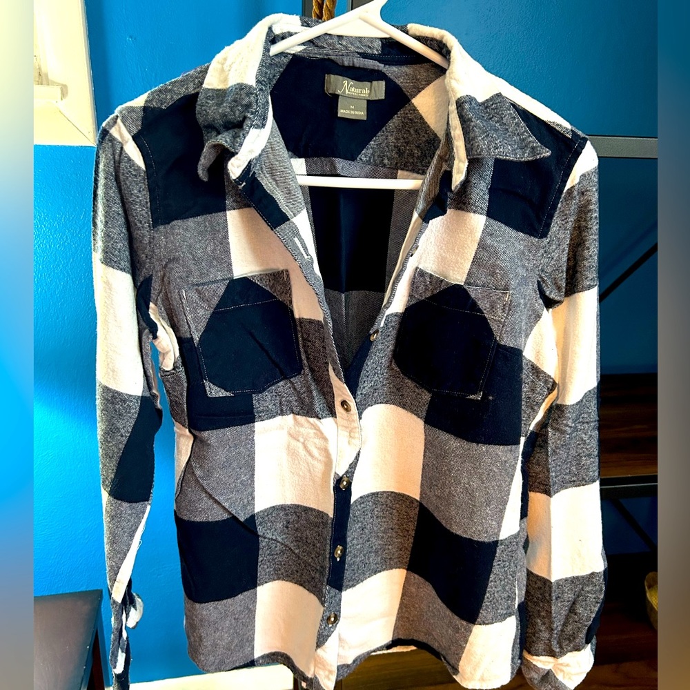Blue and White Flannel